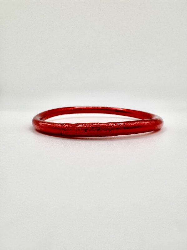 Pulsera lisa roja
