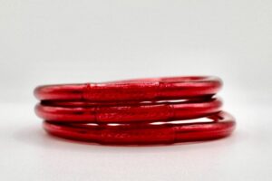 Pulsera lisa roja