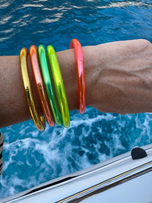 Packs 5 pulseras lisas multicolor