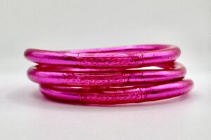 Pulsera lisa fucsia