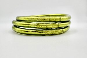 Pulsera lisa verde oliva