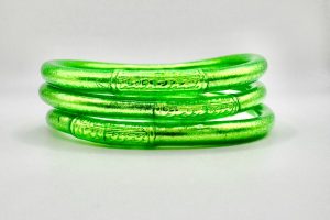 Pulsera lisa verde neón