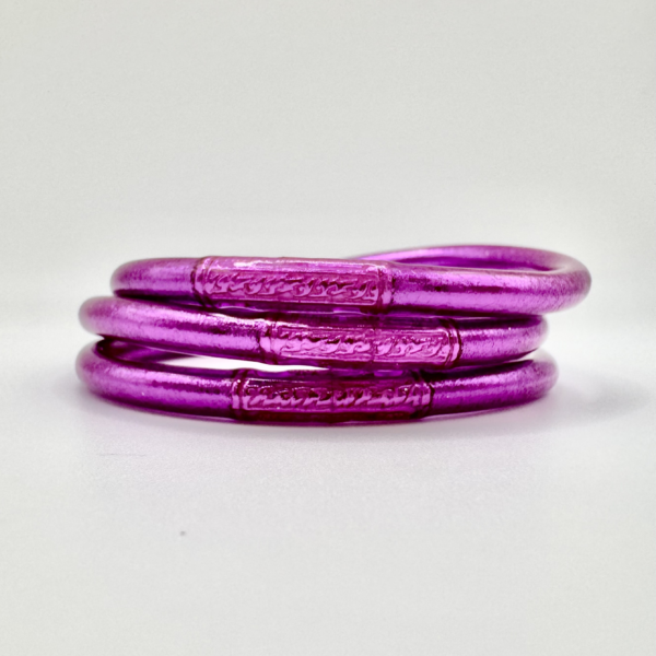 Pulsera lisa purpura